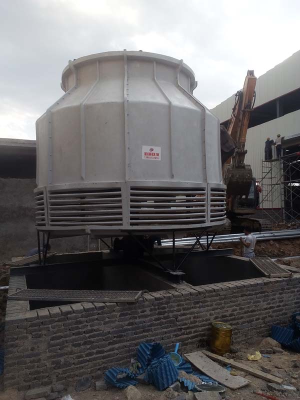 贵州六盘水DBNL3-150T冷却塔施工现场，购买单位：贵州十九度铝业科技有限公司